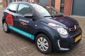 Autobelettering Autoverhuur Zeeland